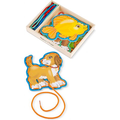 Joc din lemn cu sireturi Animale de companie Melissa and Doug 3782 - imagine 9